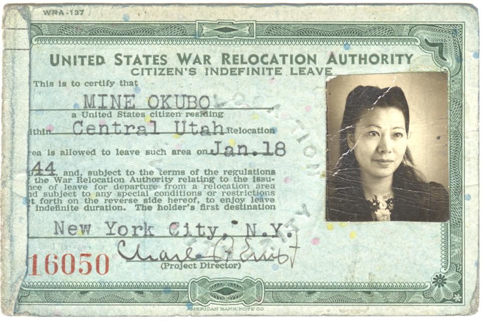 Miné Okubo’s Citizen’s Indefinite Leave paper